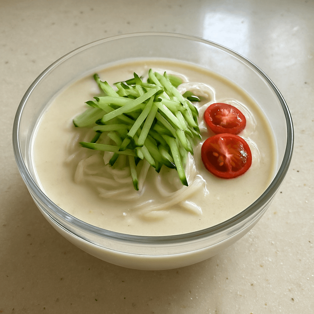 여름 별미인데 단백질까지, 갈아서 말기만 한 서리태 콩국수