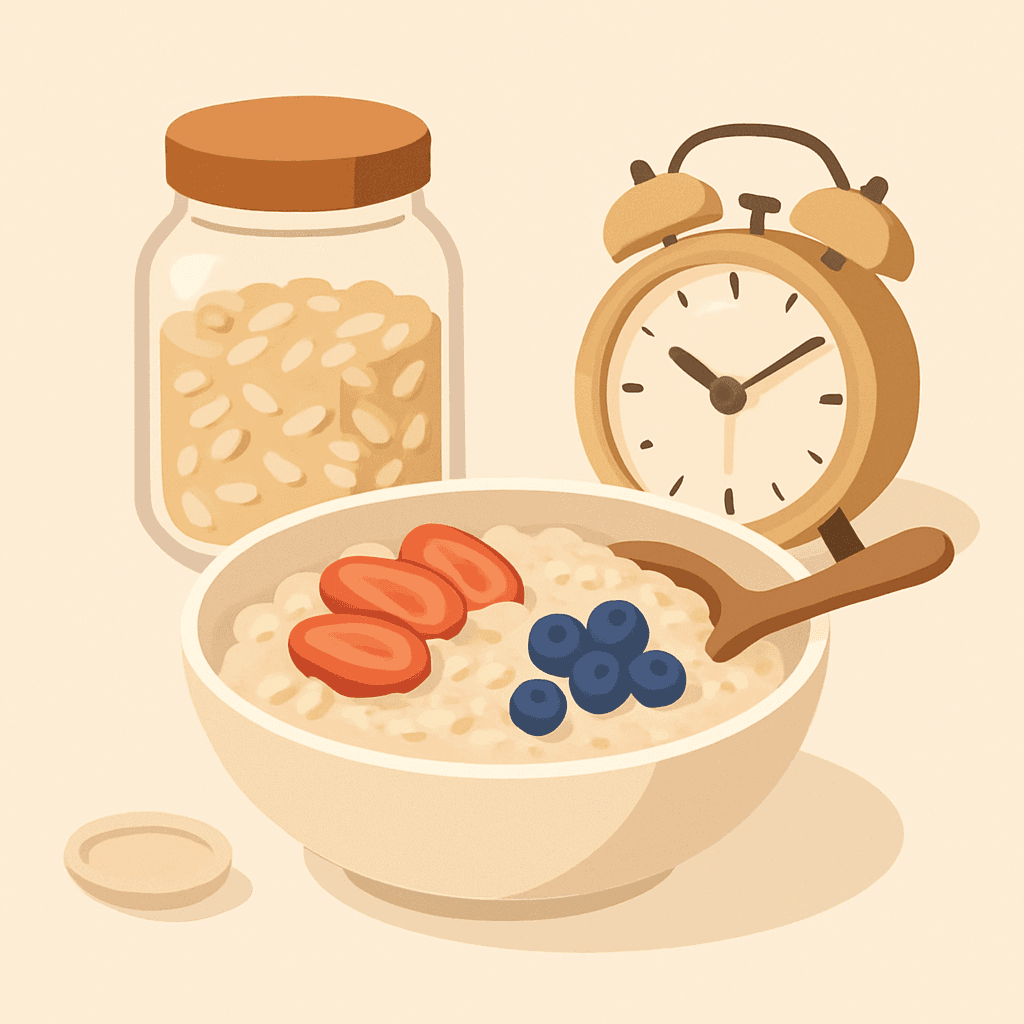 아침 5분, 점심까지 안 배고픈 오트밀