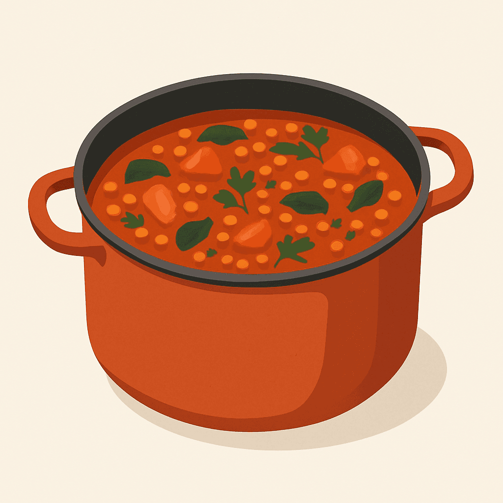 끓이기만 하면 되는데 속이 든든해요, 렌틸콩 토마토 수프 한 냄비