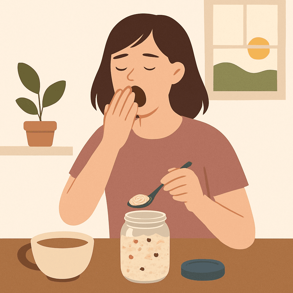 아침에 5분도 아까운 날, 전날 밤 섞어두면 아침에 떠먹기만 하면 돼요