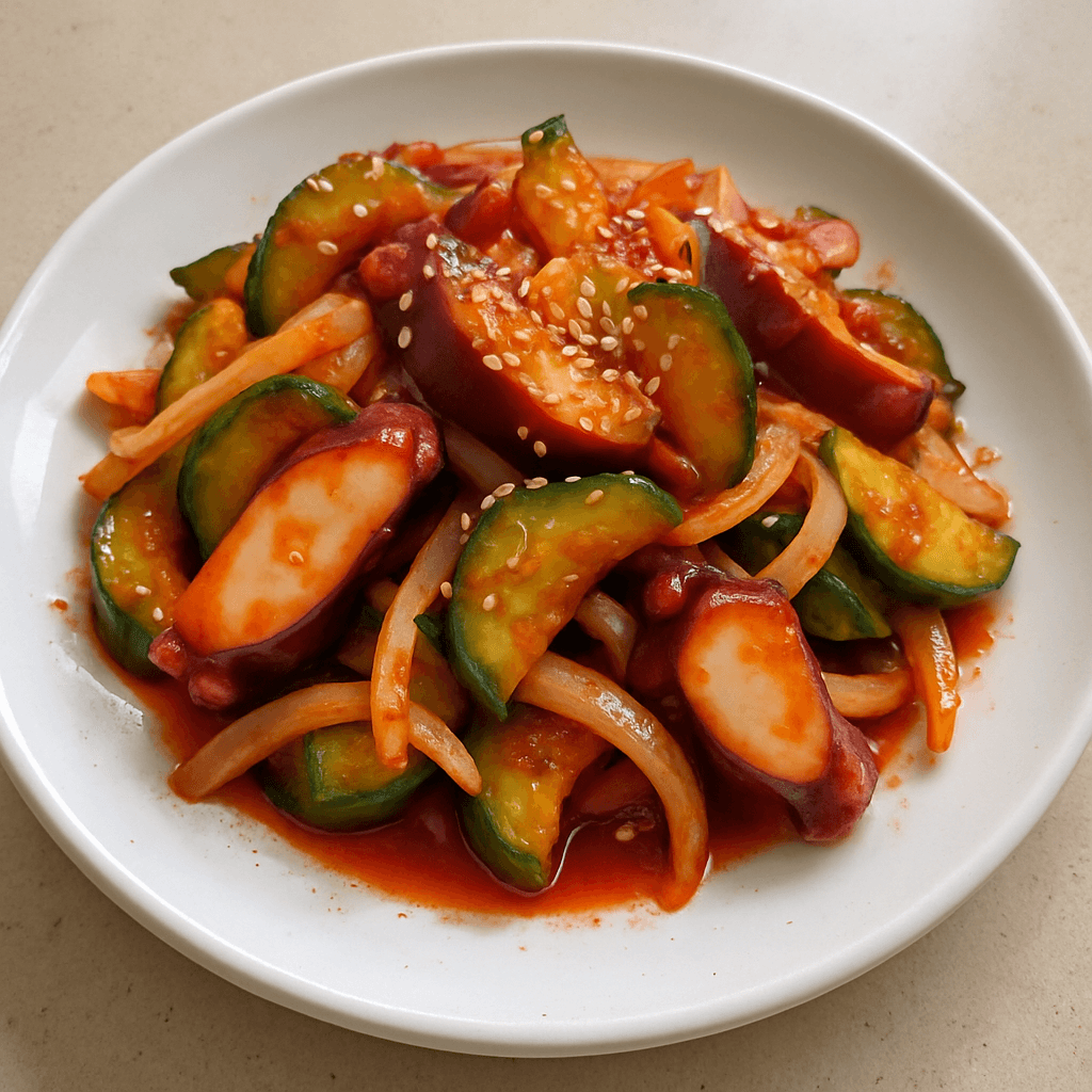 씹을수록 배부른 문어 오이무침, 맥주 대신 이거